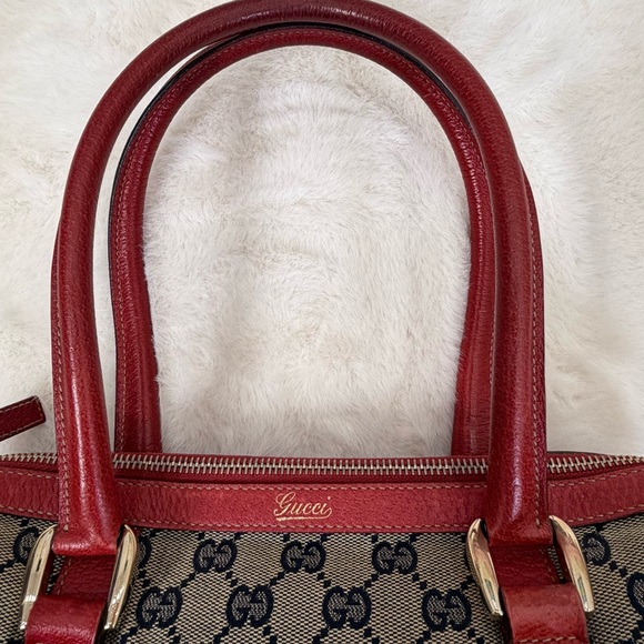 Gucci Red Abbey Boston Bag - Picture 6 of 9